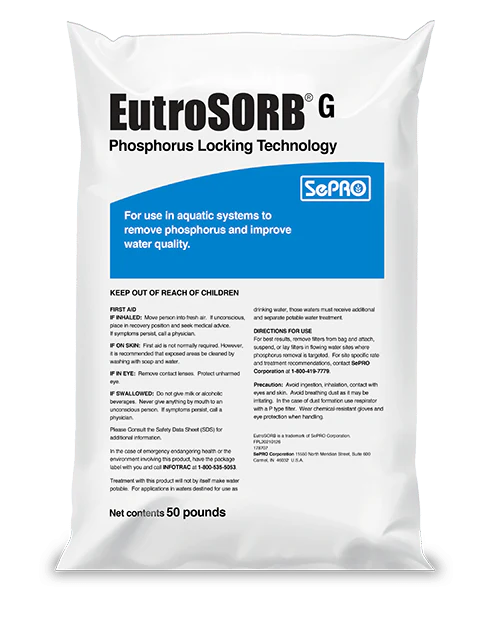 EutroSorb - Granular - Use to Remove Phosphorus and Clarify Water