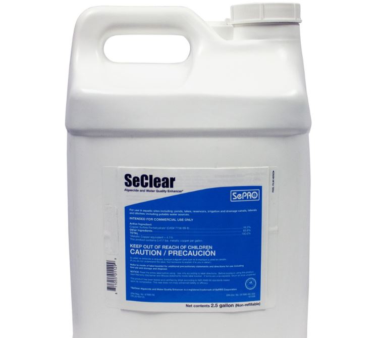 SeClear - Algaecide and Algae Prevention - Binds Phosphorous Molecules 2.5 Gallon